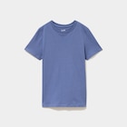 T-shirt en coton manches courtes bleu garçon dans le catalogue La Halle