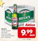 Beck's im Angebot bei Markant Nordwest in Beck's Angebote von Beck's bei Markant Nordwest für 9,99 €