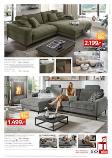 Ecksofa im aktuellen XXXLutz Möbelhäuser Prospekt (Duisburg) Ecksofa im XXXLutz Möbelhäuser Prospekt "Polster Spezial" mit 18 Seiten (Duisburg)