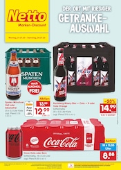 Coca Cola Zero im Netto Marken-Discount Prospekt in Lutherstadt Wittenberg Aktueller Netto Marken-Discount Prospekt mit Coca Cola Zero, "Aktuelle Angebote", Seite 34
