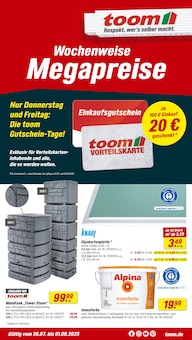 toom Baumarkt Prospekt Respekt, wer's selber macht. mit 12 Seiten