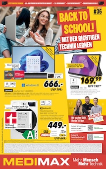 Aktueller MEDIMAX Prospekt (Krefeld, 8 Seiten zum blättern MEDIMAX Prospekt BACK TO SCHOOL! mit 8 Seiten