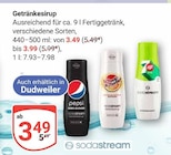 Getränkesirup im Angebot bei GLOBUS in Saarbrücken Getränkesirup Angebote von Sodastream bei GLOBUS Saarbrücken für 3,49 €