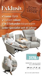 Wohnzimmer im Polstermöbel Fischer Prospekt "URLAUBSGELD FÜR ALLE" auf Seite 9