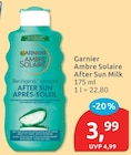 Ambre Solaire After Sun Milk von Garnier für 3,99 € bei budni im Angebot Ambre Solaire After Sun Milk von Garnier im aktuellen budni Prospekt