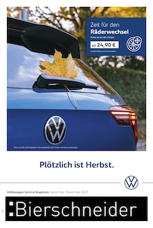 Aktueller Volkswagen Prospekt "Herbstliche Angebote." Seite 1 von 1 Seiten