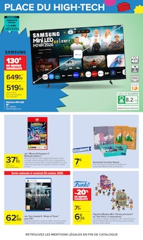 Promotion TV Samsung dans le prospectus Carrefour, valable du 29/09/2026 au 12/10/2026 Promo TV Samsung dans le catalogue Carrefour du moment à la page 68