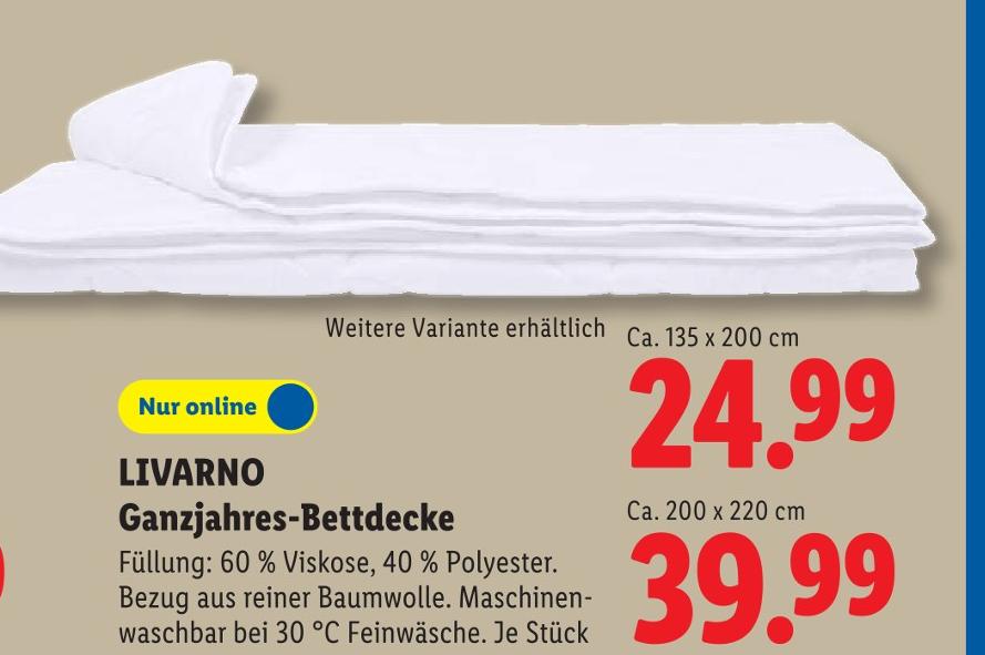 Ganzjahres-Bettdecke