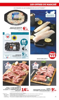 Promotion Tripes dans le prospectus Super U, valable du 21/10/2025 au 02/11/2025 Promo Tripes dans le catalogue Super U du moment à la page 21