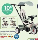 Tricycle baby balade - Smoby dans le catalogue La Grande Récré