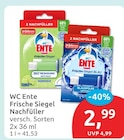Frische-Siegel Nachfüller Frische-Siegel von WC Ente für 2,99 € bei budni im Angebot Frische-Siegel Nachfüller Frische-Siegel von WC Ente im aktuellen budni Prospekt