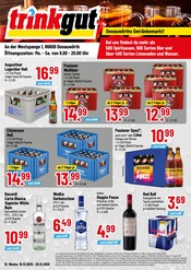 Trinkgut Discounter Prospekt der aktuellen Woche mit 4 Seiten, gültig von 15.12.2025 bis 20.12.2025, in Tapfheim und Umgebung Aktueller Trinkgut Discounter Prospekt in Tapfheim und Umgebung, "Aktuelle Angebote" mit 4 Seiten, 15.12.2025 - 20.12.2025
