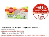 Tagliatelle de konjac - Gayelord Hauser à 1,93 € dans le catalogue Monoprix