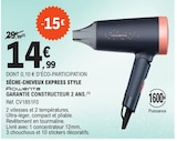 Sèche-cheveux Express Style - Rowenta à 14,99 € dans le catalogue E.Leclerc