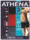 Lot de 3 boxers homme - ATHENA en promo chez Hyper U Saint-Maur-des-Fossés à 19,53 €