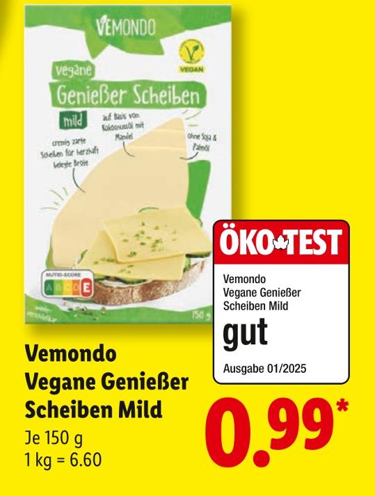 Vegane Genießer Scheiben Mild