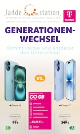 Aktueller lahde Station Prospekt mit Handy, "GENERATIONEN-WECHSEL", Seite 1