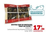 Huître fine de Bretagne - Prat Ar Coum en promo chez U Express Vienne à 17,90 €