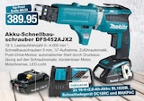 Akku-Schnellbauschrauber DFS452AJX2 bei RHG Baucentrum im Stollberg Prospekt für 389,95 €