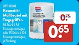 Kosmetik-Müllbeutel mit Tragegriffen im ALDI SÜD Prospekt Kosmetik-Müllbeutel mit Tragegriffen von OPTI HOME im aktuellen ALDI SÜD Prospekt für 0,65 €