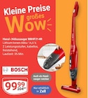 Hand-/Akkusauger BBHF214R von Bosch im aktuellen GLOBUS Prospekt