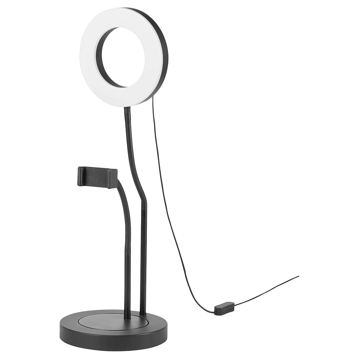 IKEA Seligweiler - Ringleuchte mit Mobiltelefonhalter Ringleuchte mit Mobiltelefonhalter Angebot bei IKEA Seligweiler im Prospekt Musik oder Kunst? Beides!