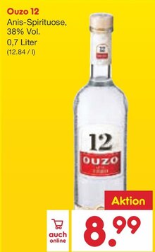 Ouzo 12 bei Netto Marken-Discount in Baden-Baden Ouzo 12 im Angebot bei Netto Marken-Discount Baden-Baden für 8,99 €