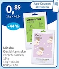 Gesichtsmaske im budni Prospekt zum Preis von 0,89 €