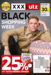 XXXLutz Möbelhäuser Prospekt: "BLACK SHOPPING WEEK", 20 Seiten, 24.11.2025 - 30.11.2025