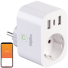 Prise connectée avec wattmètre et 3 ports USB - LUMINEA à 19,95 € dans le catalogue PEARL