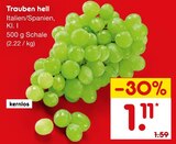 Trauben hell im Netto Marken-Discount Prospekt Trauben hell von im aktuellen Netto Marken-Discount Prospekt für 1,11 €