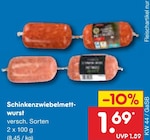 Schinkenzwiebelmett-wurst im Angebot bei Netto Marken-Discount in Delmenhorst Schinkenzwiebelmett-wurst Angebote bei Netto Marken-Discount Delmenhorst für 1,69 €