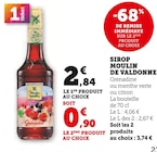 Sirop - Moulin de Valdonne dans le catalogue U Express