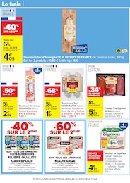 Offre Saucisson dans le catalogue Carrefour du moment à la page 39