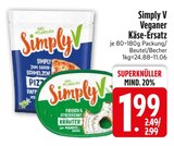 Veganer Käse-Ersatz Pizza von Simply V im aktuellen EDEKA Prospekt