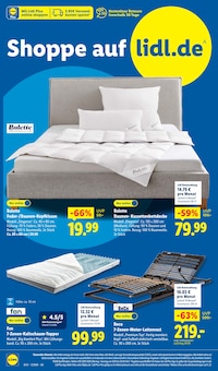 Matratze im Lidl Prospekt "LIDL LOHNT SICH" mit 70 Seiten (Ludwigshafen (Rhein))
