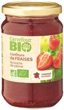 Cosmétiques Bio - Carrefour dans le catalogue Carrefour Market Confiture de fraises - Carrefour à 1,30 € en promo chez Carrefour Market