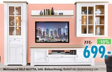 Trends Mülheim - Wohnwand SELF ALETTA Wohnwand SELF ALETTA Angebot bei Trends Mülheim im Prospekt "ALLES SOFORT FÜR DEIN ZUHAUSE"