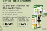 Bitter Süss Tropfen oder Bitter Bitter Tropfen im Angebot bei VITALIA Reformhaus in Ravensburg Bitter Süss Tropfen oder Bitter Bitter Tropfen Angebote von Salus bei VITALIA Reformhaus Ravensburg für 3,99 €