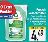 Waschmittel Pulver im EDEKA Prospekt Waschmittel Pulver von Frosch im aktuellen EDEKA Prospekt für 4,49 €