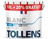 Peinture murs et plafonds blanc 10 l - TOLLENS - Castorama à Saint-Martin-d'Hères Peinture murs et plafonds blanc 10 l - TOLLENS en promo chez Castorama Saint-Martin-d'Hères à 59,90 €
