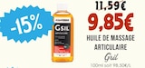 Huile de massage articulaire - Gsil à 9,85 € dans le catalogue Naturalia