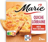 Quiche Lorraine aux Lardons Fumés Surgelée - MARIE dans le catalogue Intermarché Super