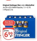 Original Oettinger Bier im Angebot bei GLOBUS in Neunkirchen Original Oettinger Bier Angebote bei GLOBUS Neunkirchen für 6,99 €