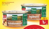 Schinkenwurst von Weimarer für 1,00 € bei Netto Marken-Discount im Angebot Schinkenwurst von Weimarer im aktuellen Netto Marken-Discount Prospekt