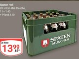 Hell im Angebot bei GLOBUS in Trier Hell Angebote von Spaten bei GLOBUS Trier für 13,99 €