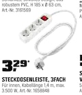 STECKDOSENLEISTE, 3FACH im Angebot bei OBI in Leinfelden-Echterdingen STECKDOSENLEISTE, 3FACH Angebote bei OBI Leinfelden-Echterdingen für 3,29 €