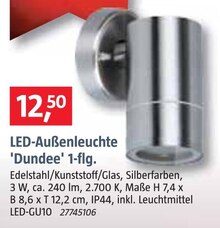 BAUHAUS Dissen - LED-Außenleuchte 'Dundee' 1-flg. LED-Außenleuchte 'Dundee' 1-flg. Angebot bei BAUHAUS Dissen im Prospekt Handzettel KW 09