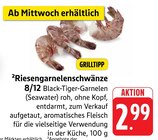 Riesengarnelenschwänze 8/12 Black-Tiger-Garnelen Angebote bei E center Lahr für 2,99 €