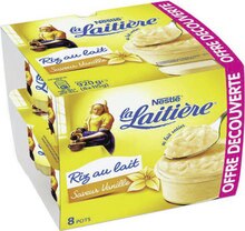 Géant Casino Angers - Riz au Lait Saveur Vanille La Laitière Promo Riz au Lait Saveur Vanille La Laitière dans le catalogue Géant Casino "Les 366 jours les + promo de France" à Angers
